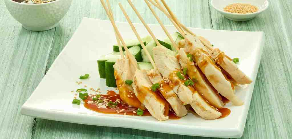 Receta Brochetas de pollo estilo Yakitori