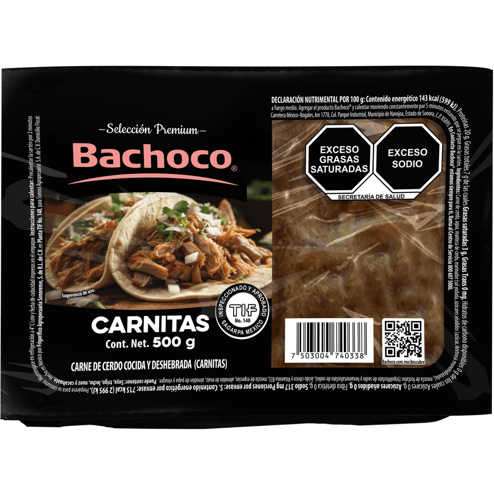 Producto CARNITAS | Bachoco® Tu proteína de todos los días