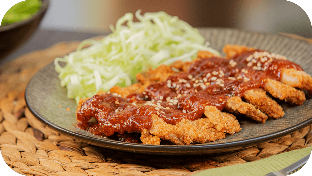 Receta Milanesas en salsa Tonkatsu 