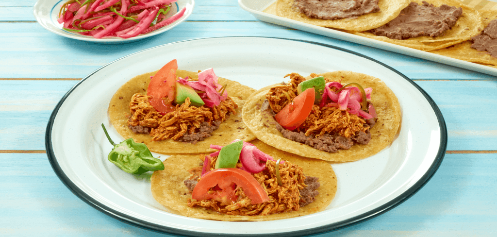 Receta Mini panuchos de pollo