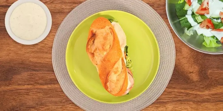 Receta Baguette de tiras de pollo